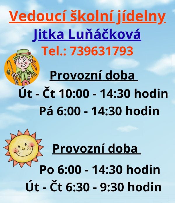 Vedoucí školní jídelny
